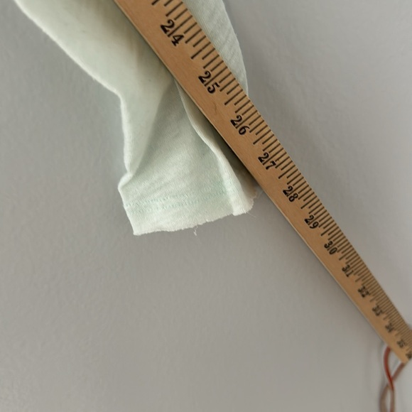 Free People We the Free Women's Long Sleeve Mock Neck Top Mint Green Cotton Top - Picture 5 of 8